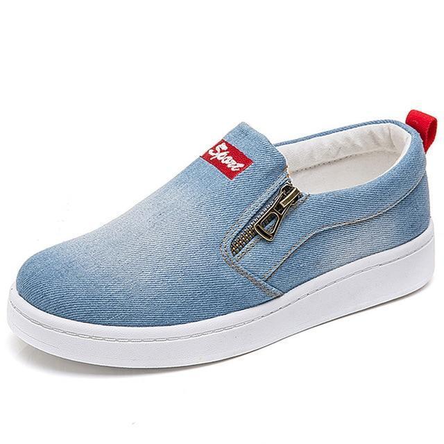 Casual Slip Denim Sneakers