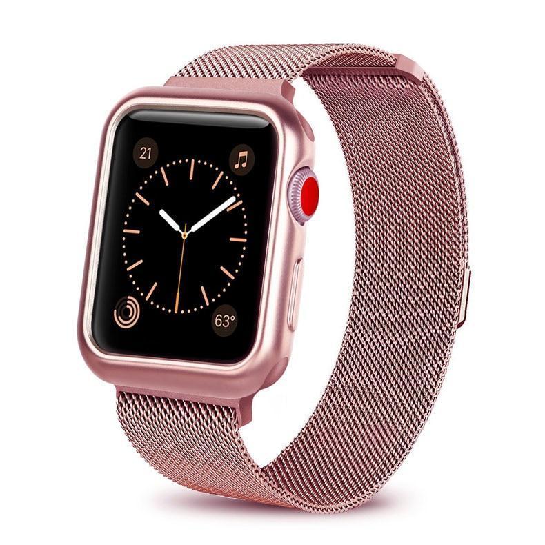 Correa milanesa con estuche para Apple Watch 38/42mm 