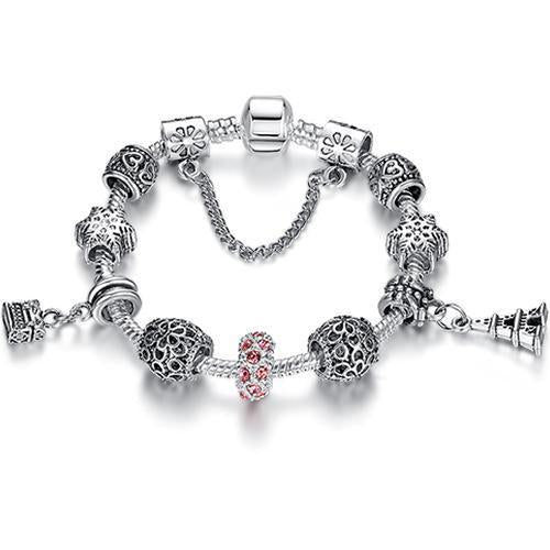 Bracelet with Crystal Charm 